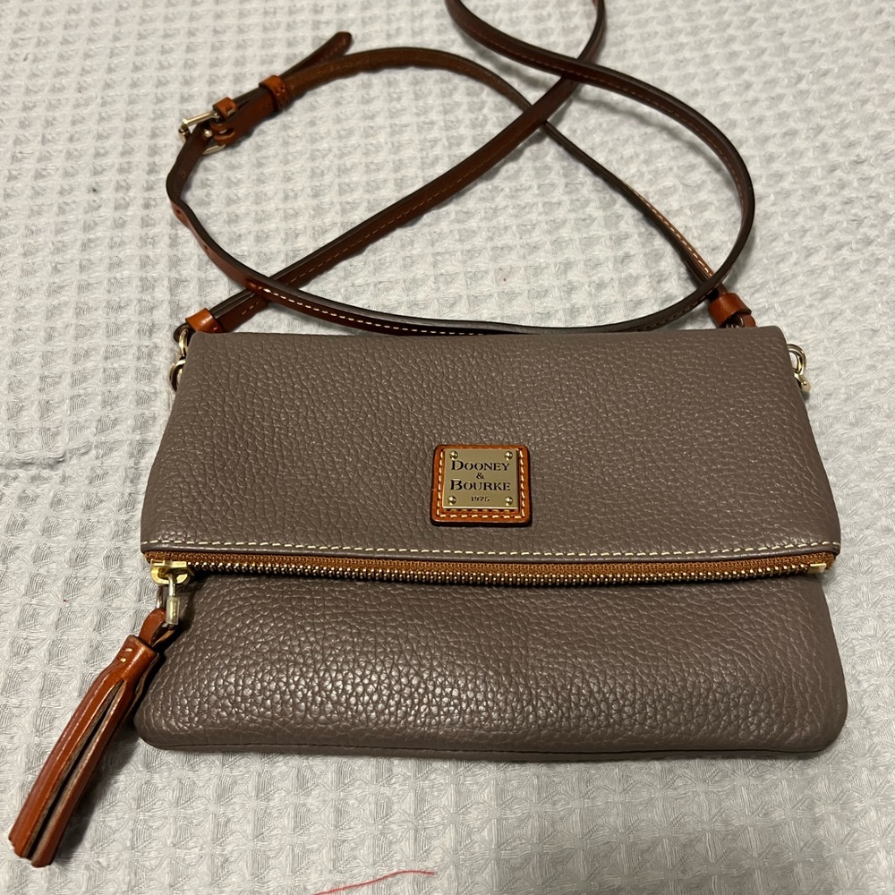 Dooney & Bourke Taupe Crossbody Bag